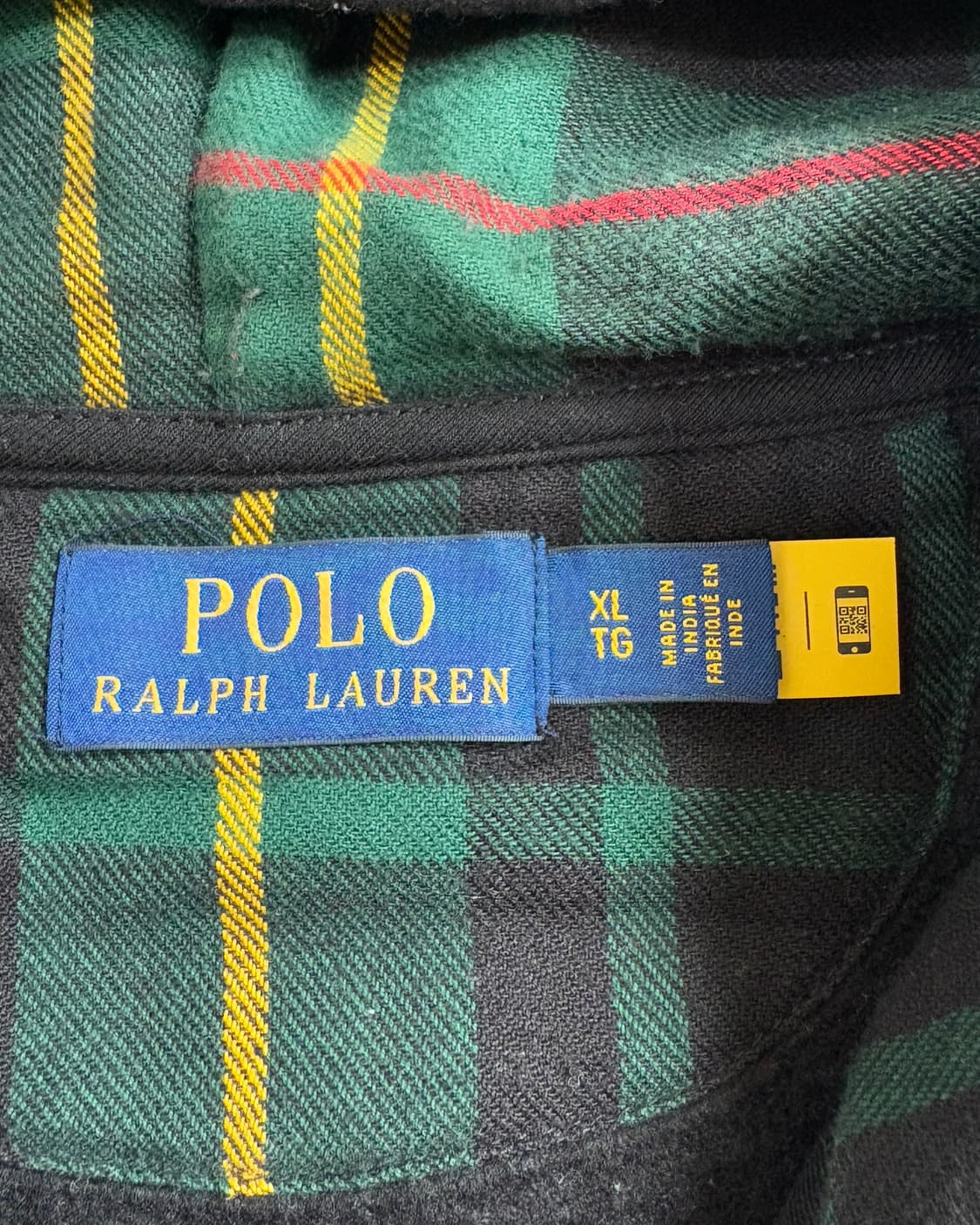 Polo 폴로 랄프로렌 QR신형 블랙컬러 코튼 후드집업  상품이미지5