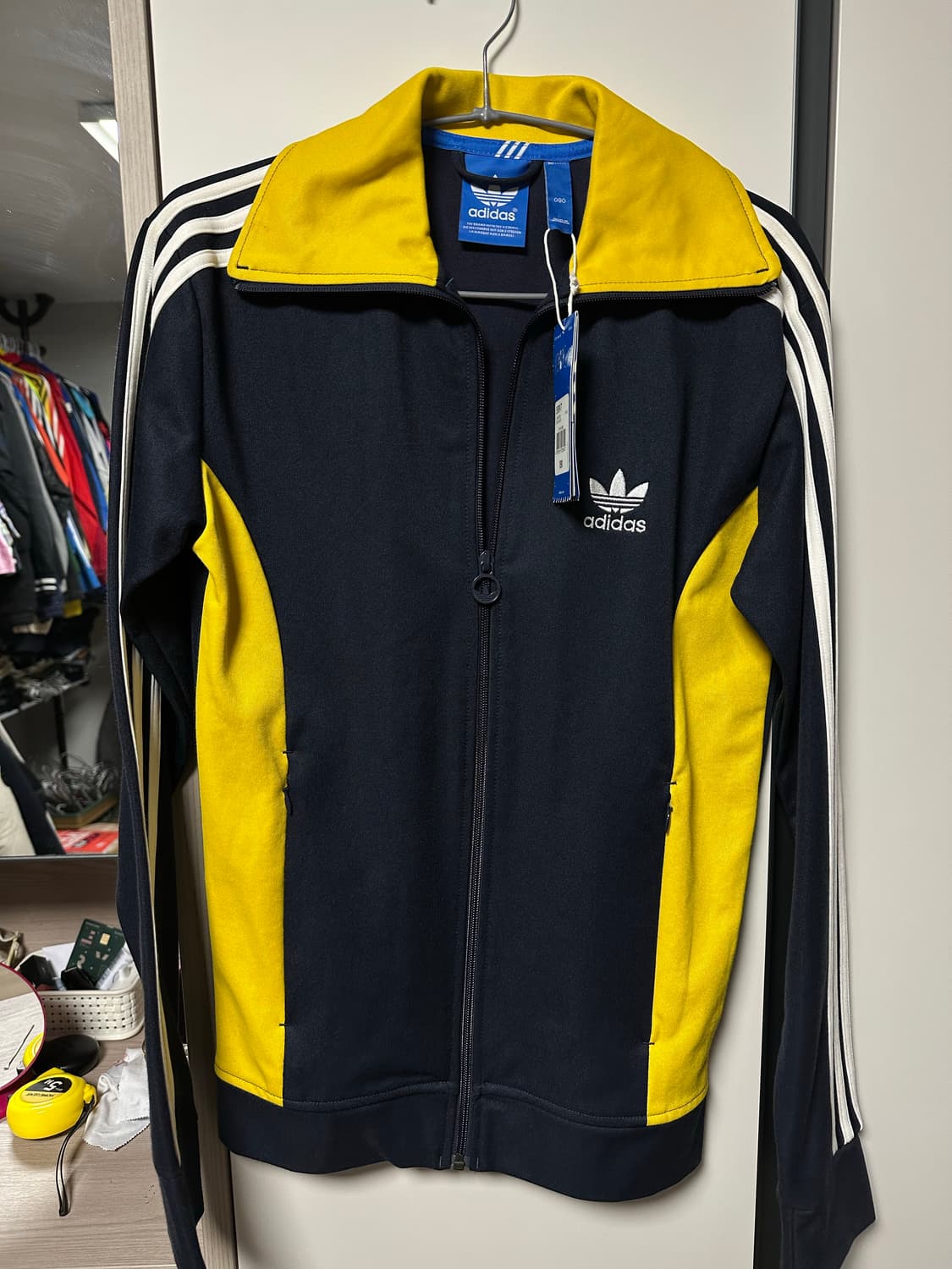 아디다스 네이비/옐로우 트랙탑 유로파TT 져지90 상품이미지1
