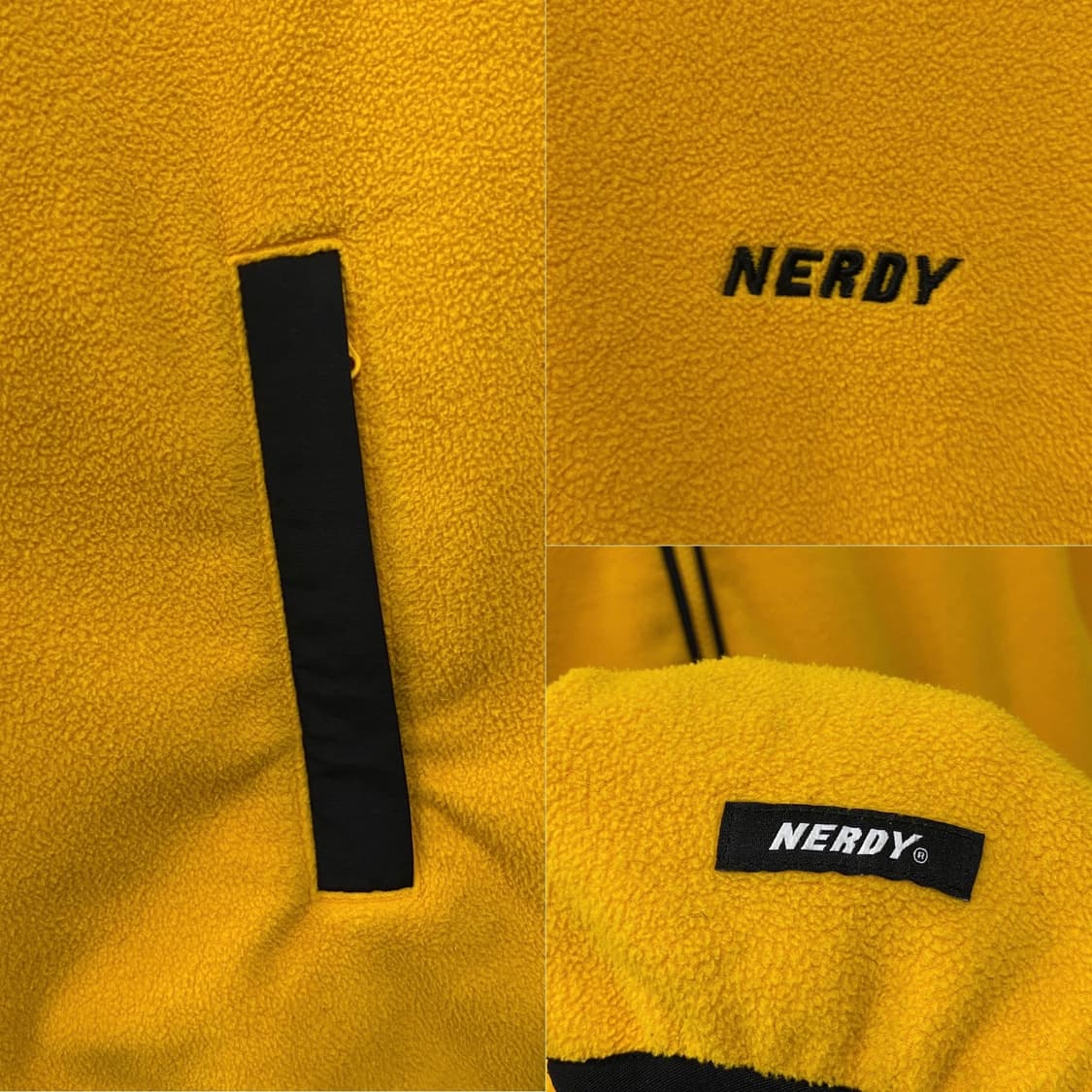 널디 옐로우 후리스 집업 상품이미지5