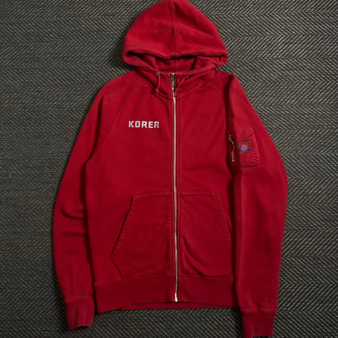 나이키 코리아 국대 스웻 후드집업 레드y 4438 상품이미지2