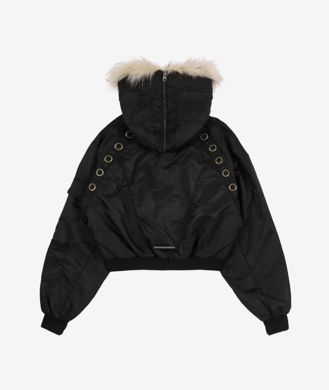 팬시클럽 아일렛 퍼 MA-1 (BLACK) 상품이미지4