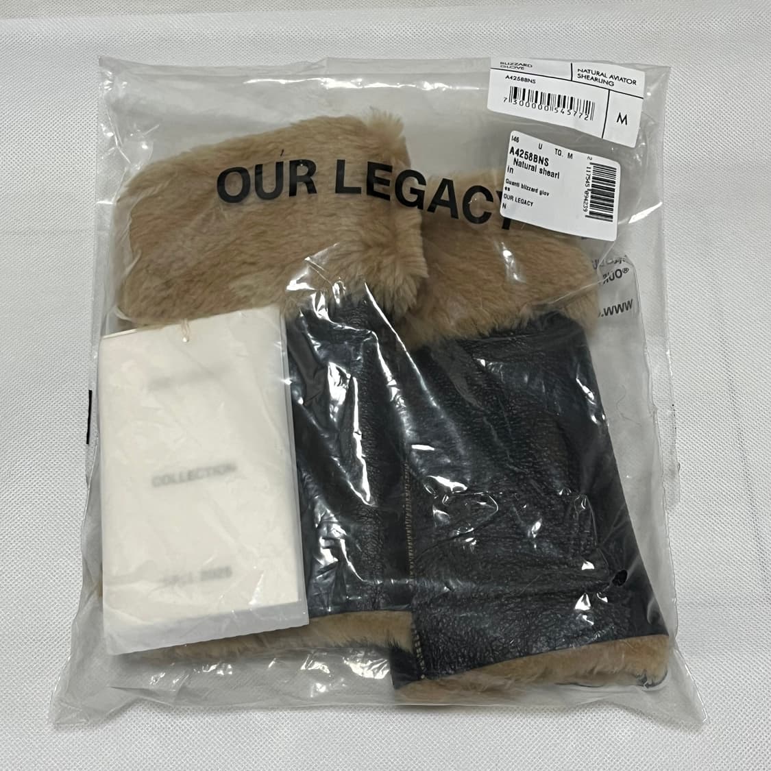 [M]아워레가시 25fw BLIZZARD 시어링 레더 장갑 상품이미지4