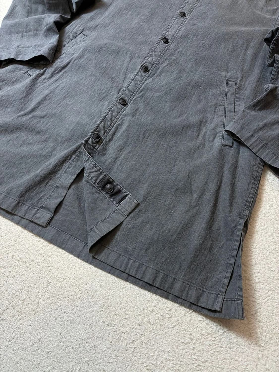 시리즈 Series 19ss 린넨 피그먼트 다잉 셔츠형 코트 PN6806 상품이미지3