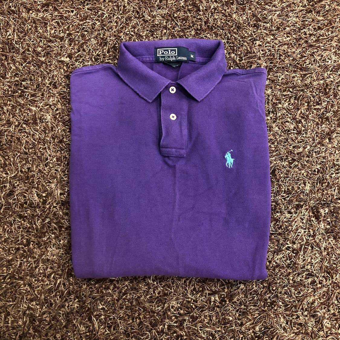 폴로 랄프로렌 퍼플 카라 롱슬리브 긴팔 티셔츠 상품이미지1