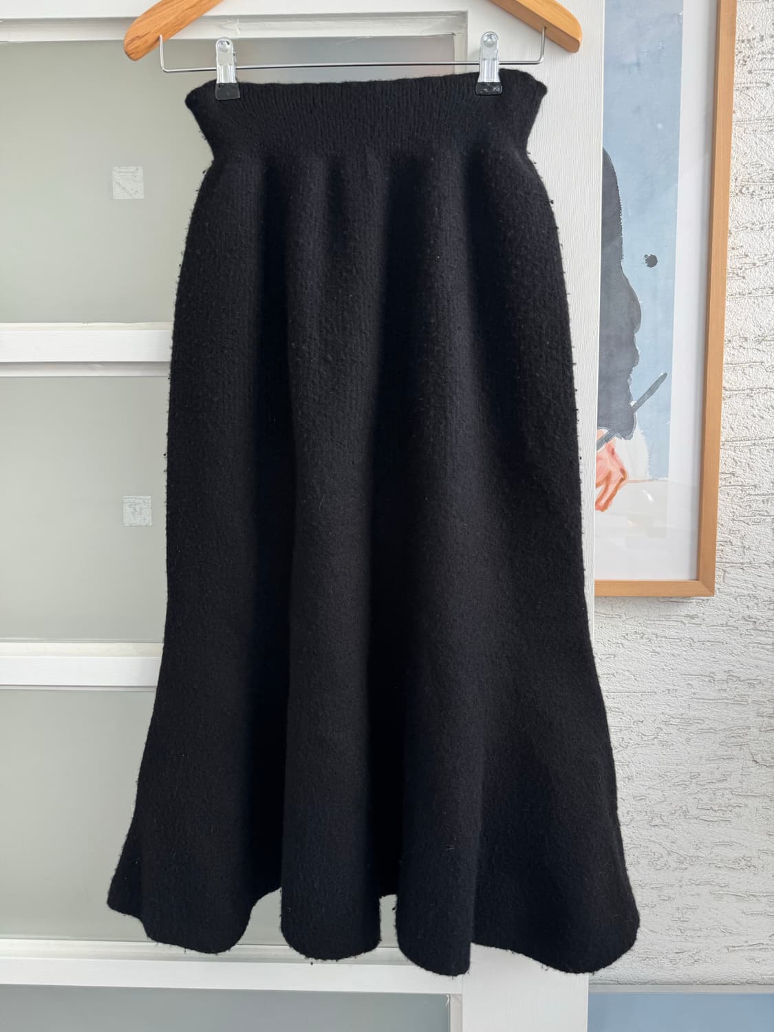 LANVIN 랑방 캐시미어 블렌드 플레어 니트 스커트 상품이미지5