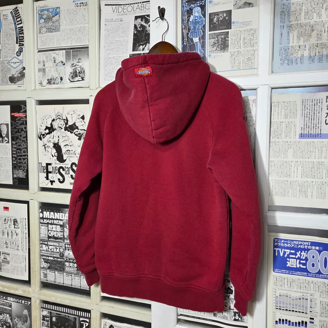 디키즈 울프소 퍼안감 레드 후드집업 상품이미지6