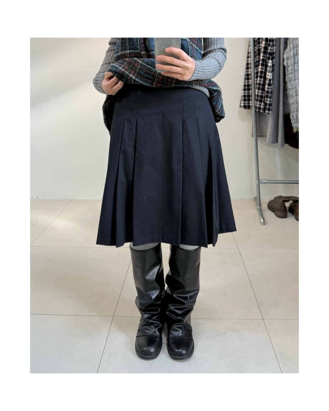 빈티지 미디 스커트 상품이미지1