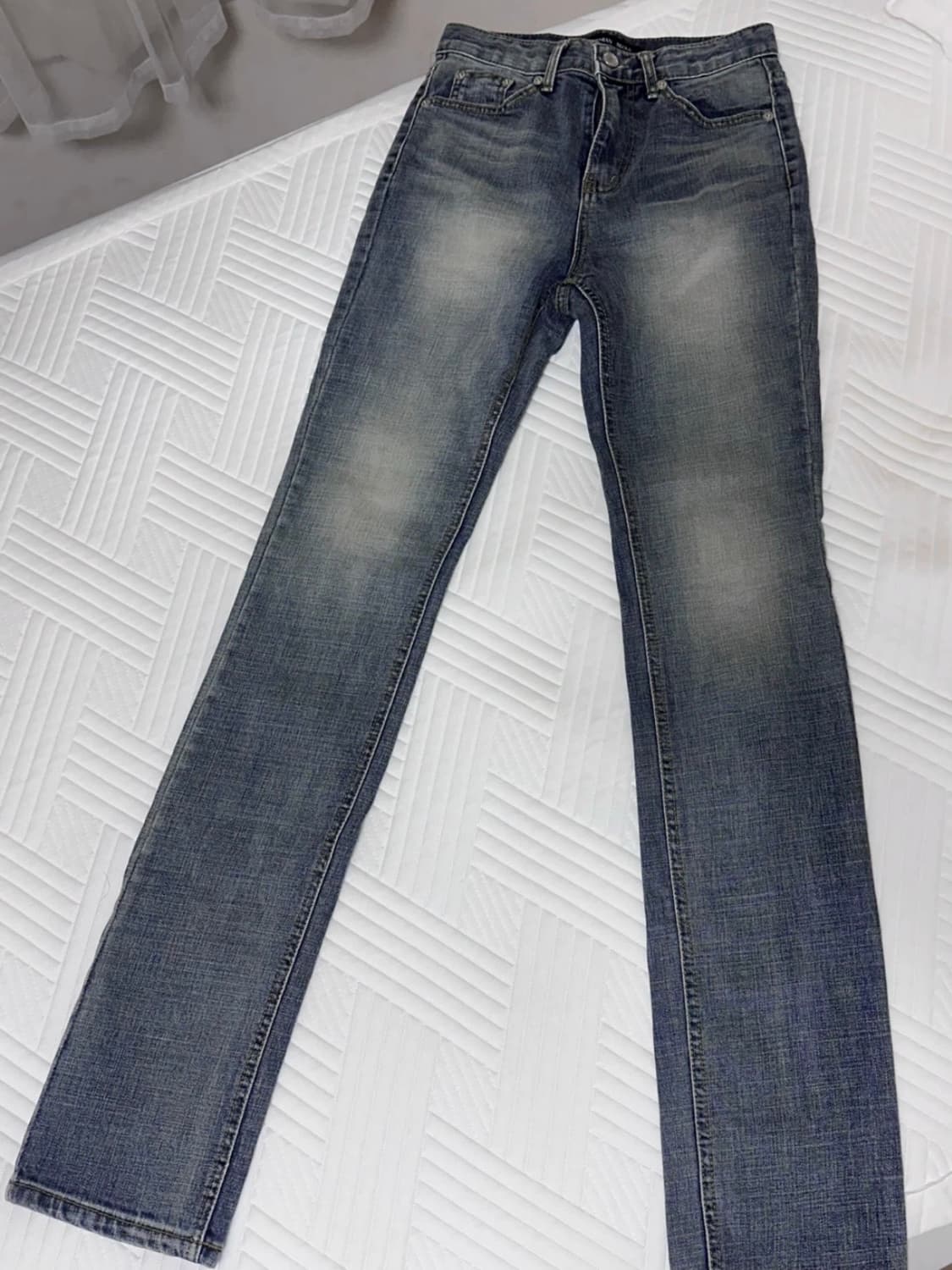 보헤미안서울 하이웨스트 스트레이트진 블루 S 상품이미지2