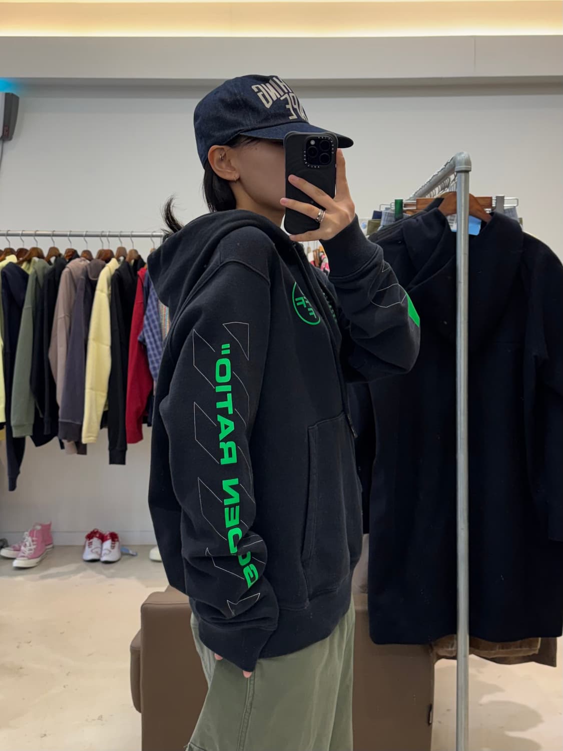 오프화이트 아치 쉐이프 후드티 상품이미지7