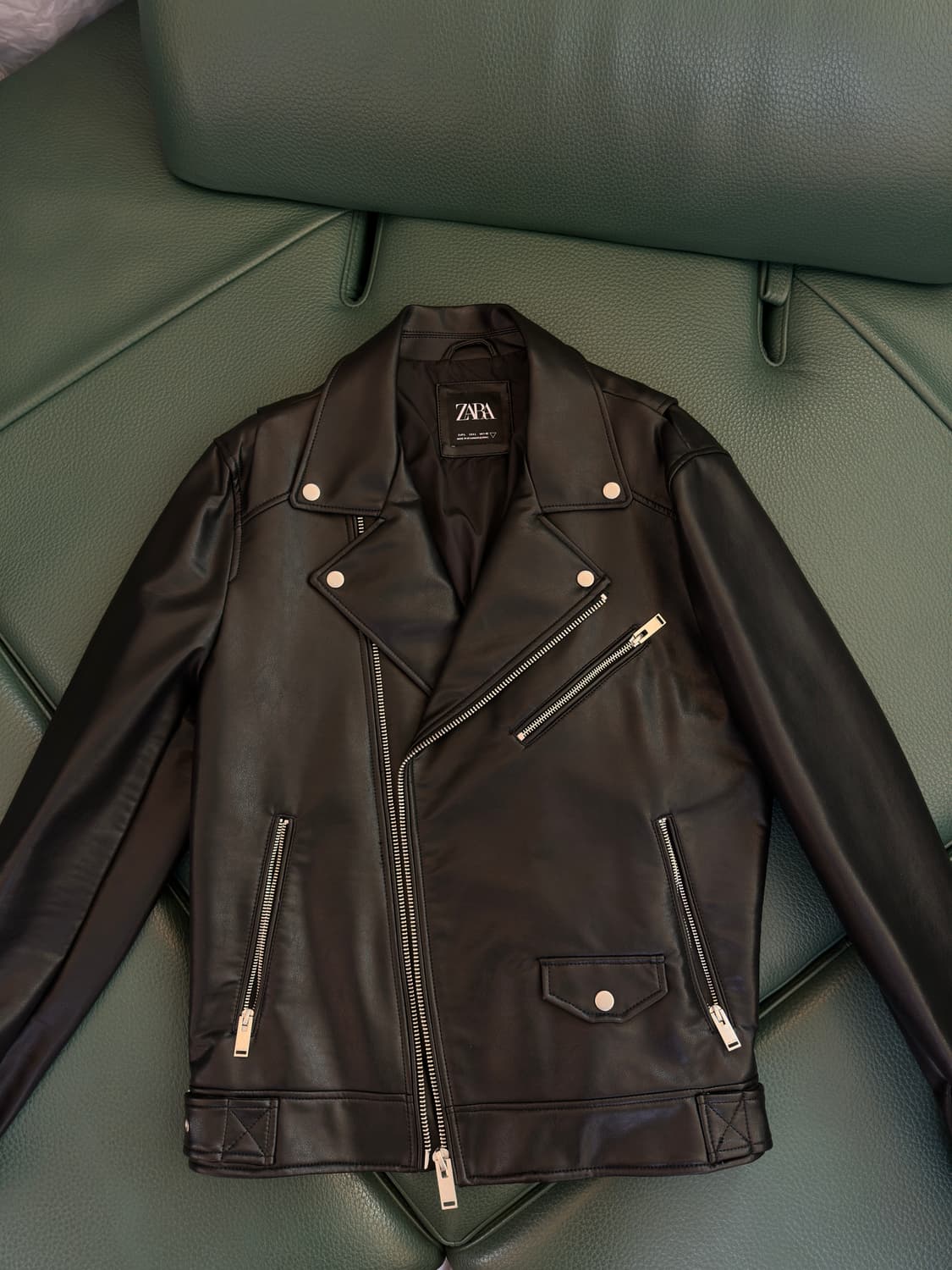 자라 페이크 레더자켓 M  상품이미지1