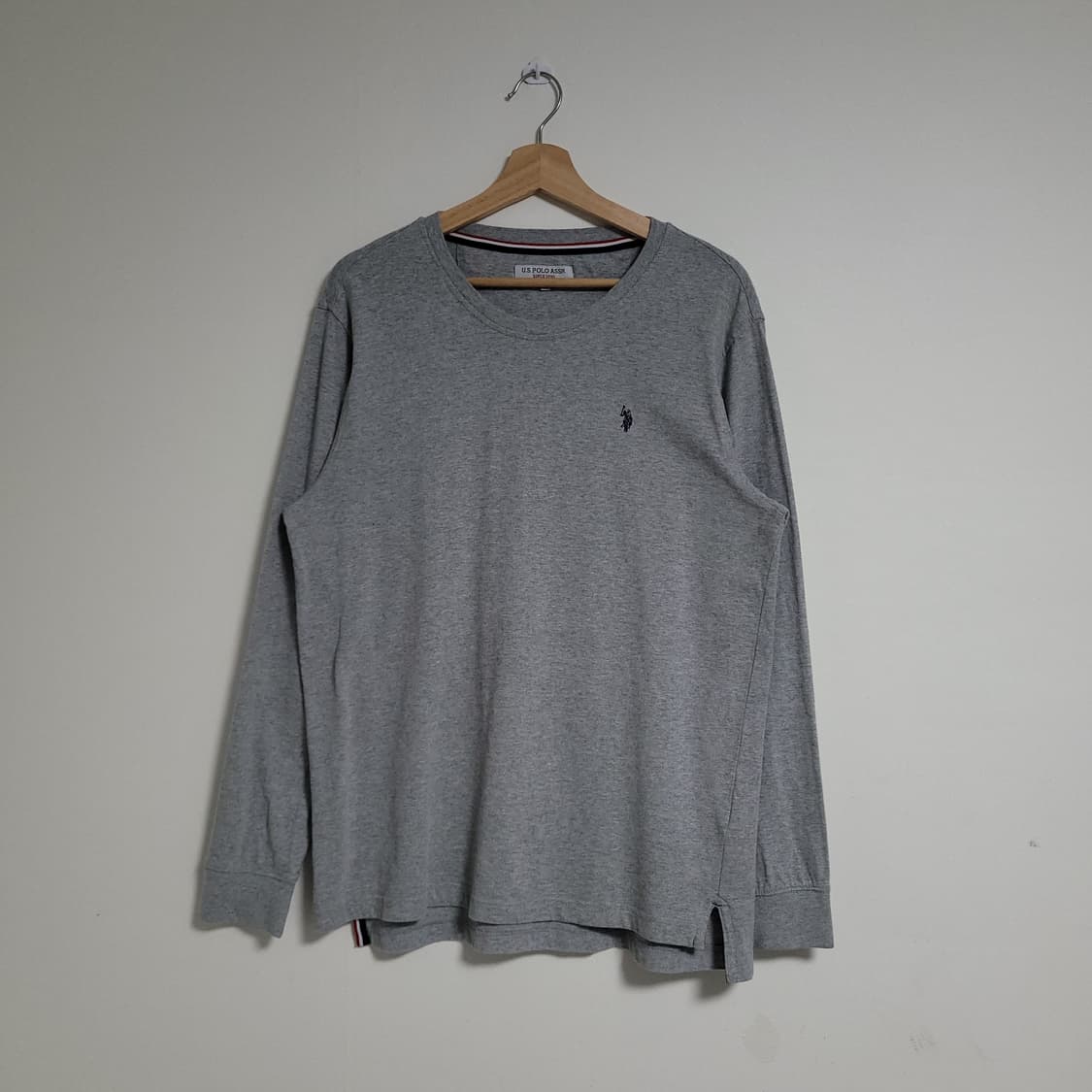 (XL) U.S POLO 폴로아센 그레이 긴팔 티셔츠 롱슬리브 상품이미지1