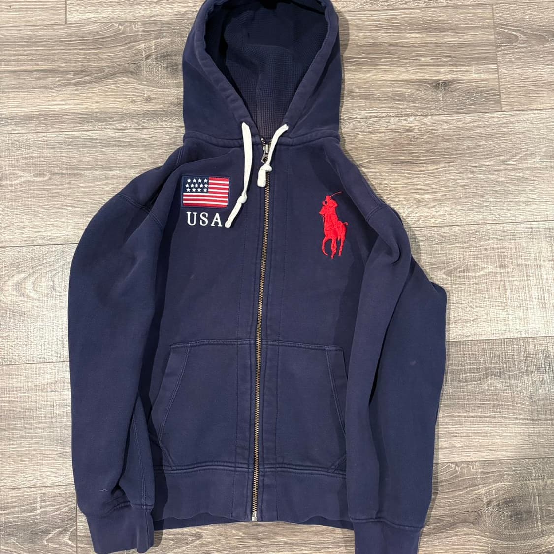 폴로 랄프로렌 빅포니 USA 성조기 후드 집업 상품이미지1