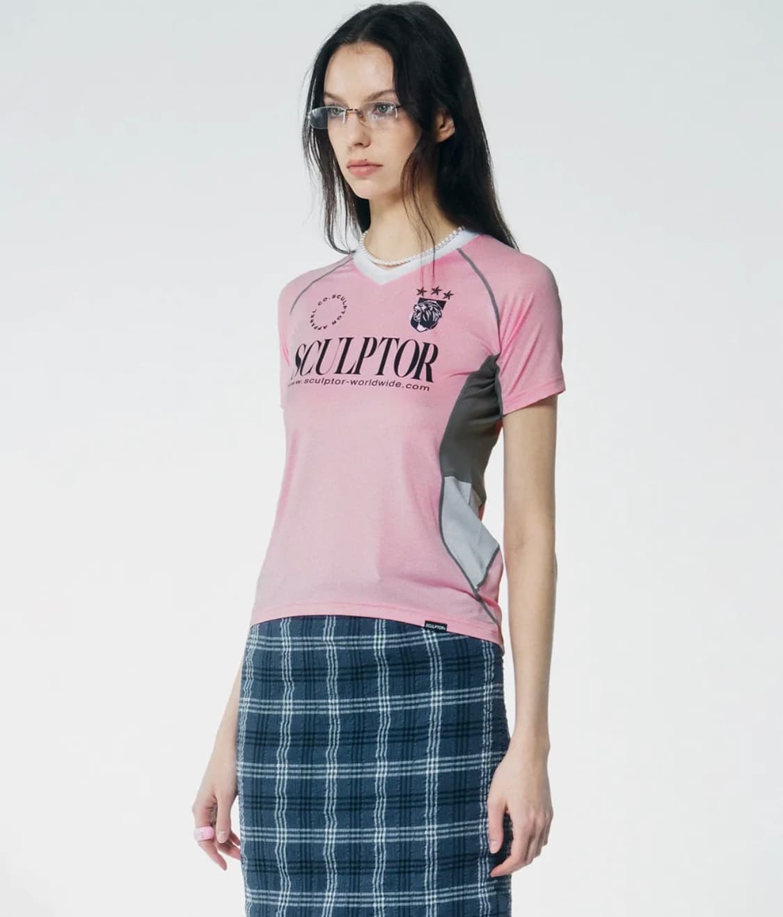스컬프터 sports jersey tee pink 1사이즈 상품이미지1