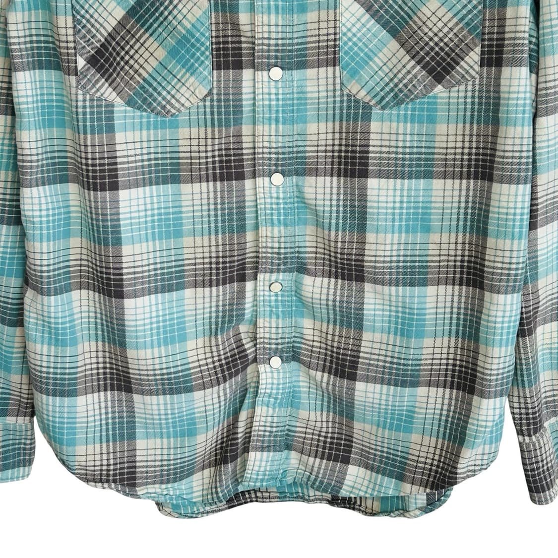 RRL 더블알엘 슬림핏 플레이드 트윌 웨스턴 셔츠 상품이미지3