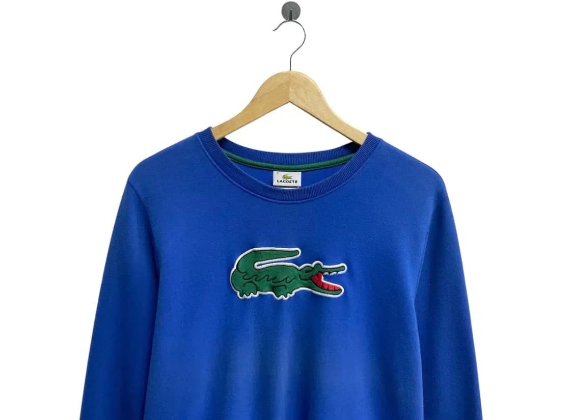 라코스테 빅로고 블루 스웻셔츠 S 상품이미지2