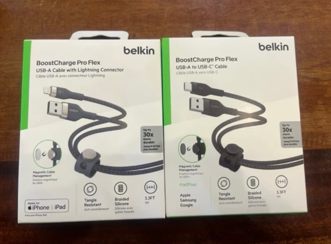 [미개봉]벨킨ProFlex USB-Ato라이트닝+USB-AtoC케이블 일 상품이미지1