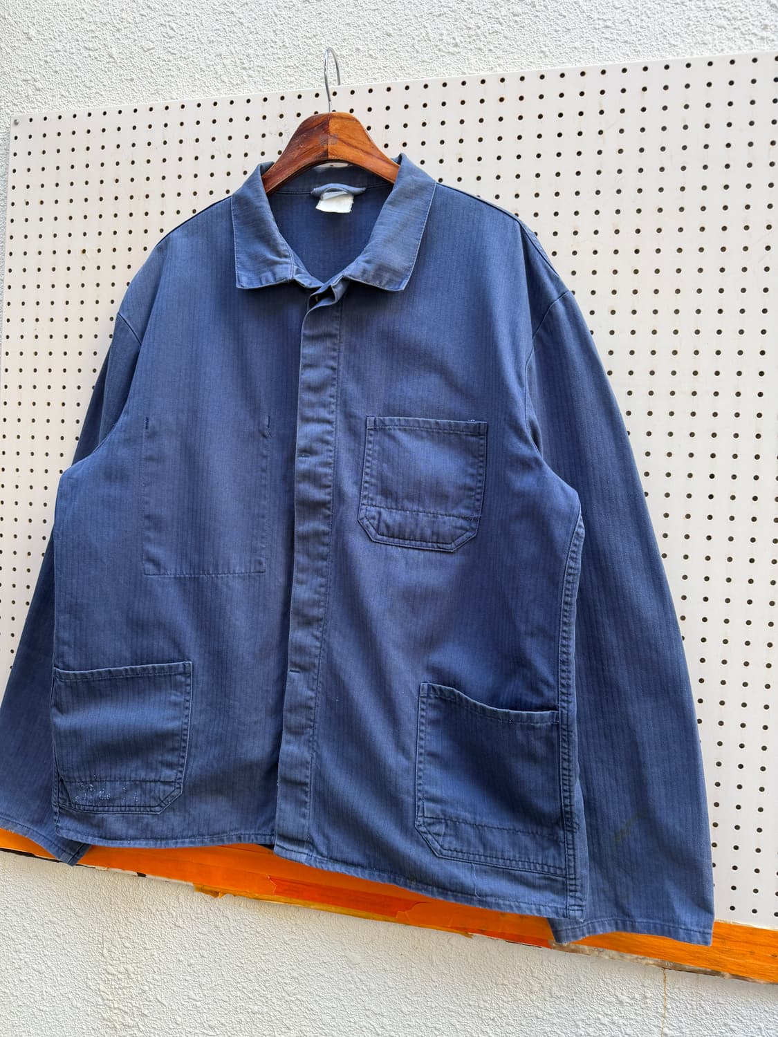 OLD VINTAGE FADED HBT FRENCH 페이드 헤링본워크자켓 상품이미지4