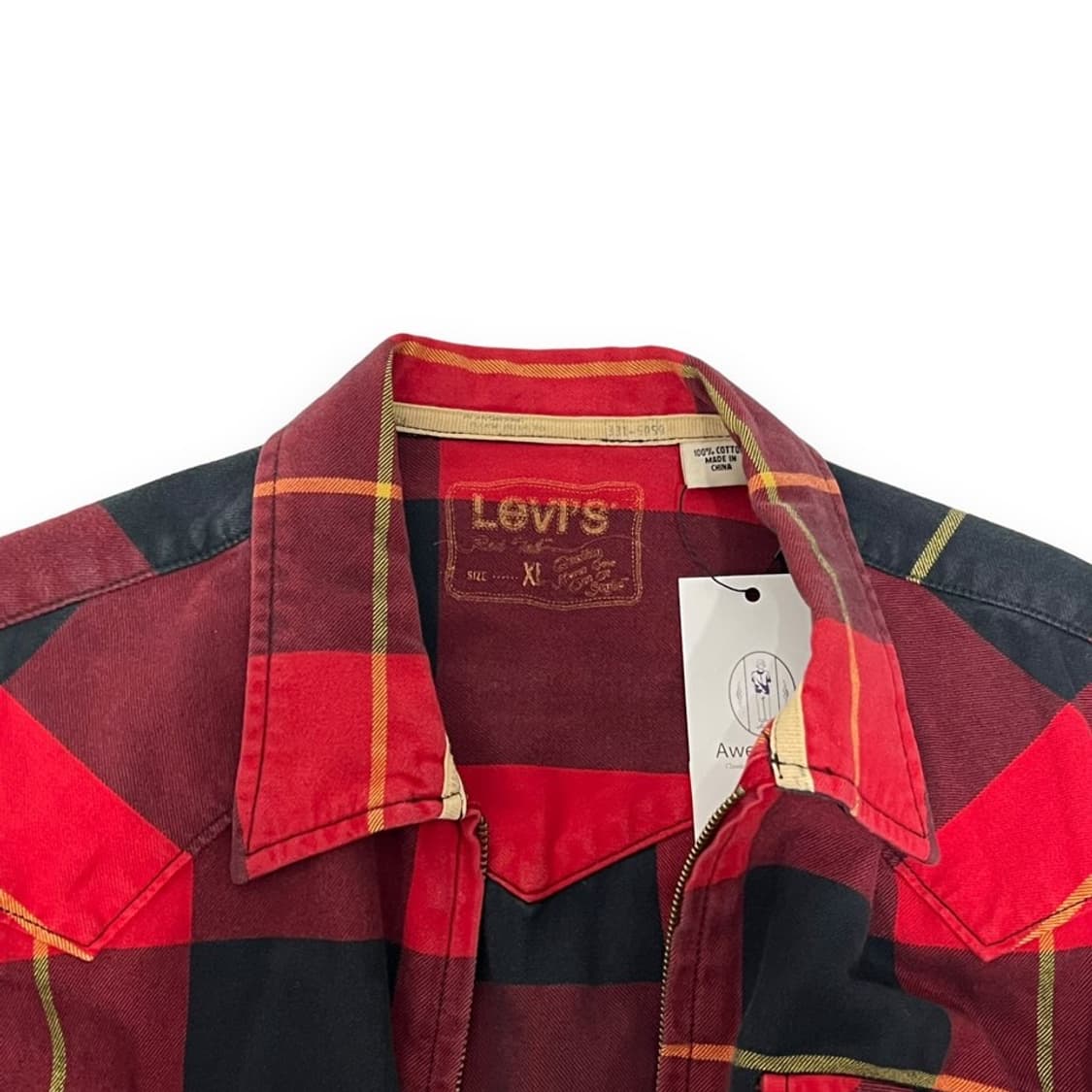 리바이스 빅체크 집업 셔츠 상품이미지6