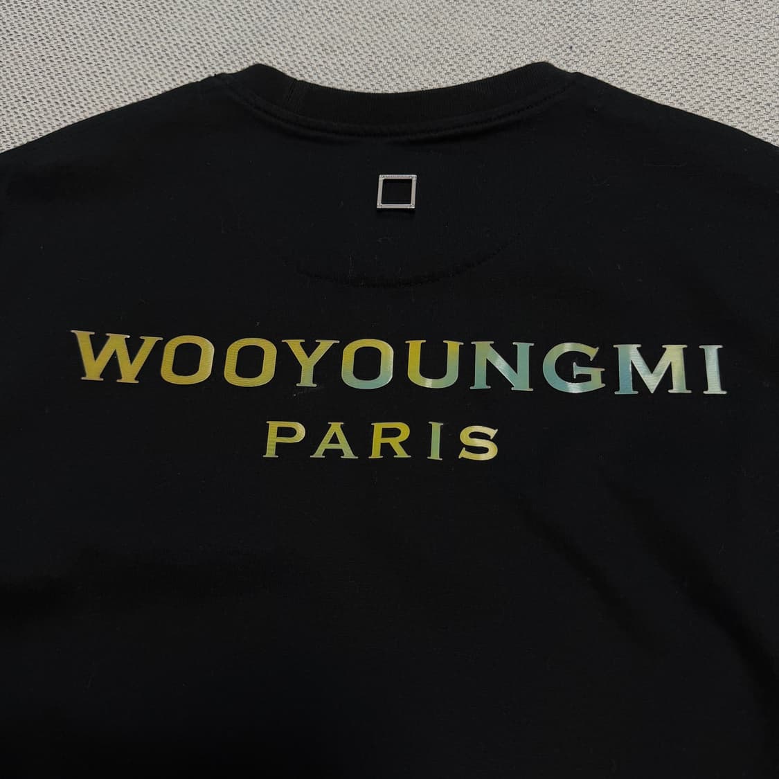 우영미 그라데이션 로고 코튼 반팔 티셔츠 상품이미지9