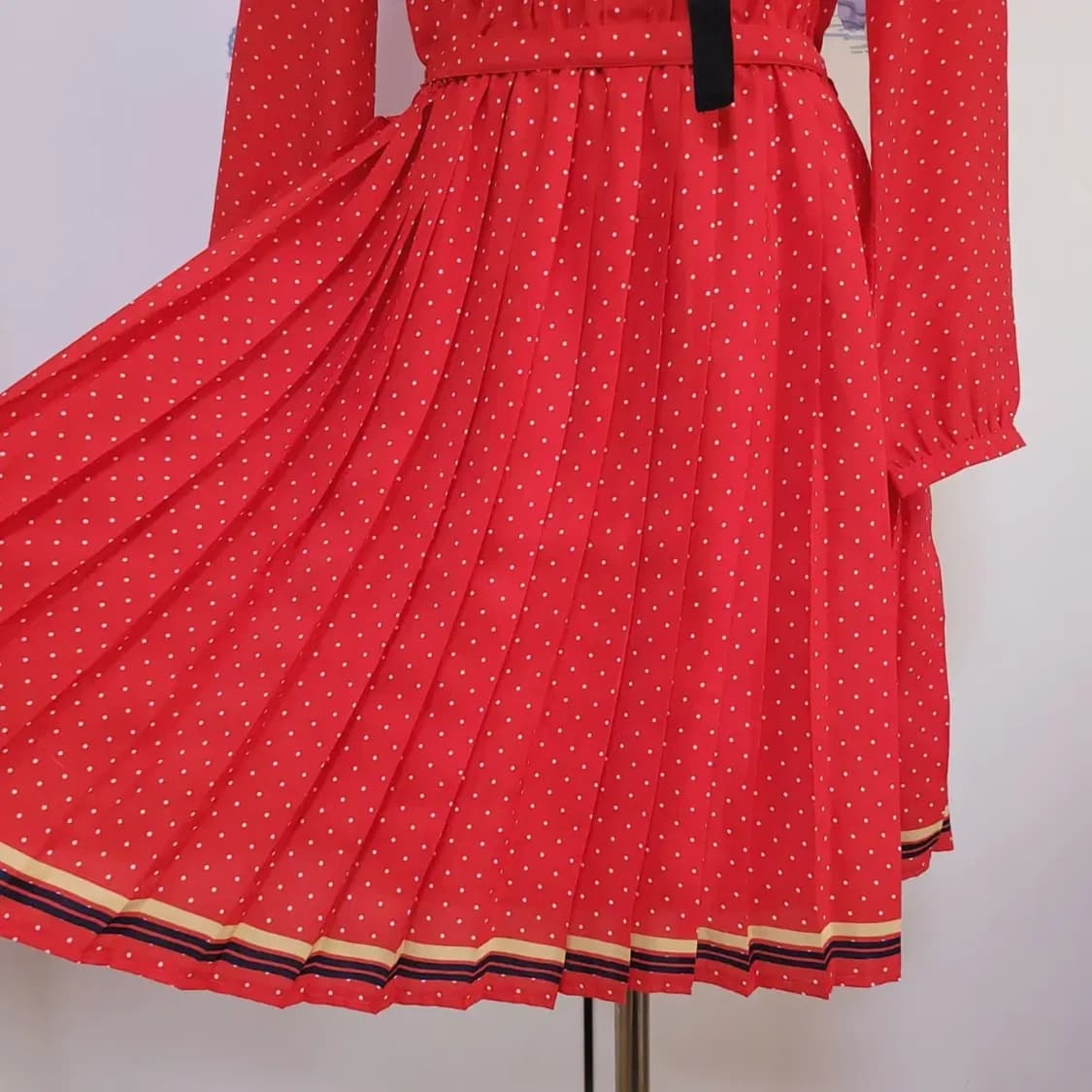 일본빈티지 레트로 땡땡이원피스 상품이미지5