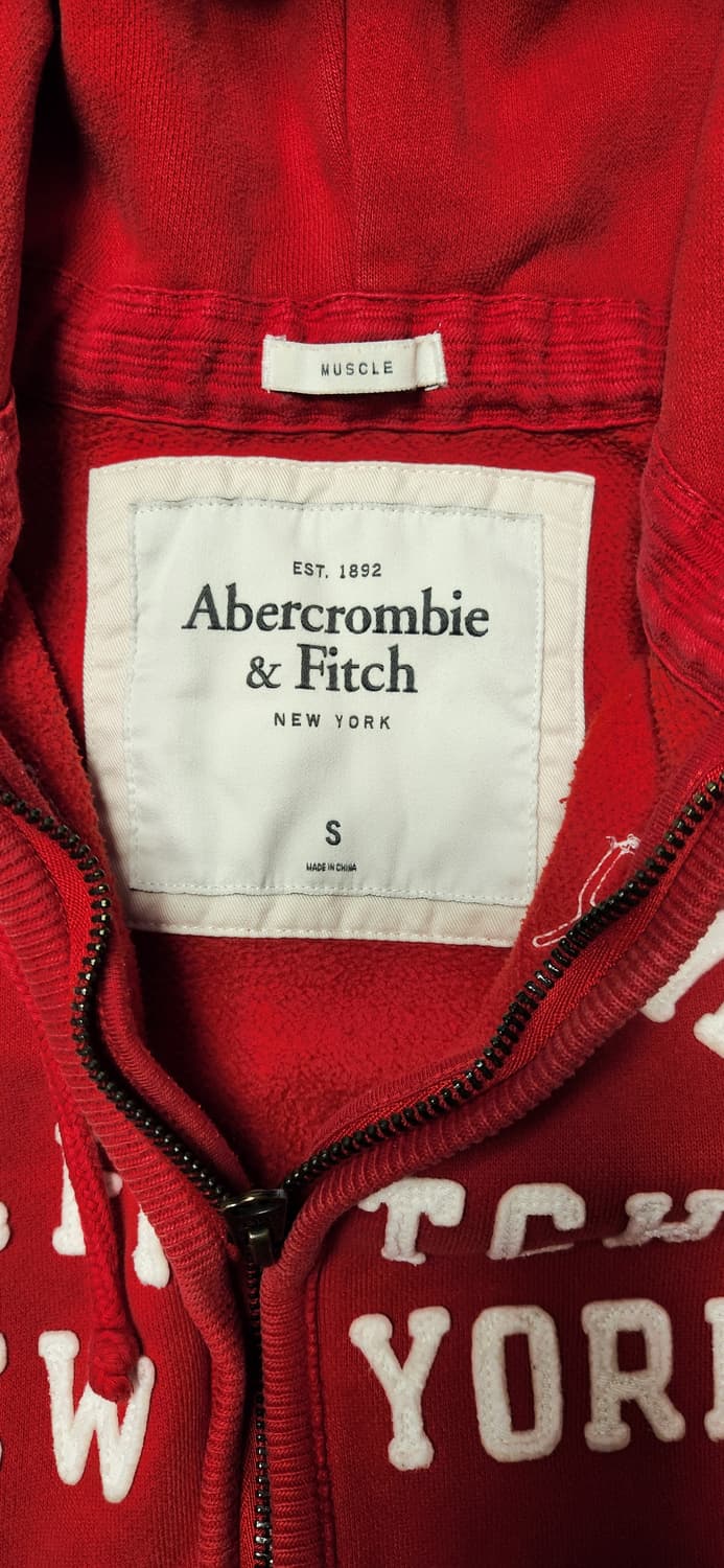 빈티지 아베크롬비 레드 후드집업 s 상품이미지2