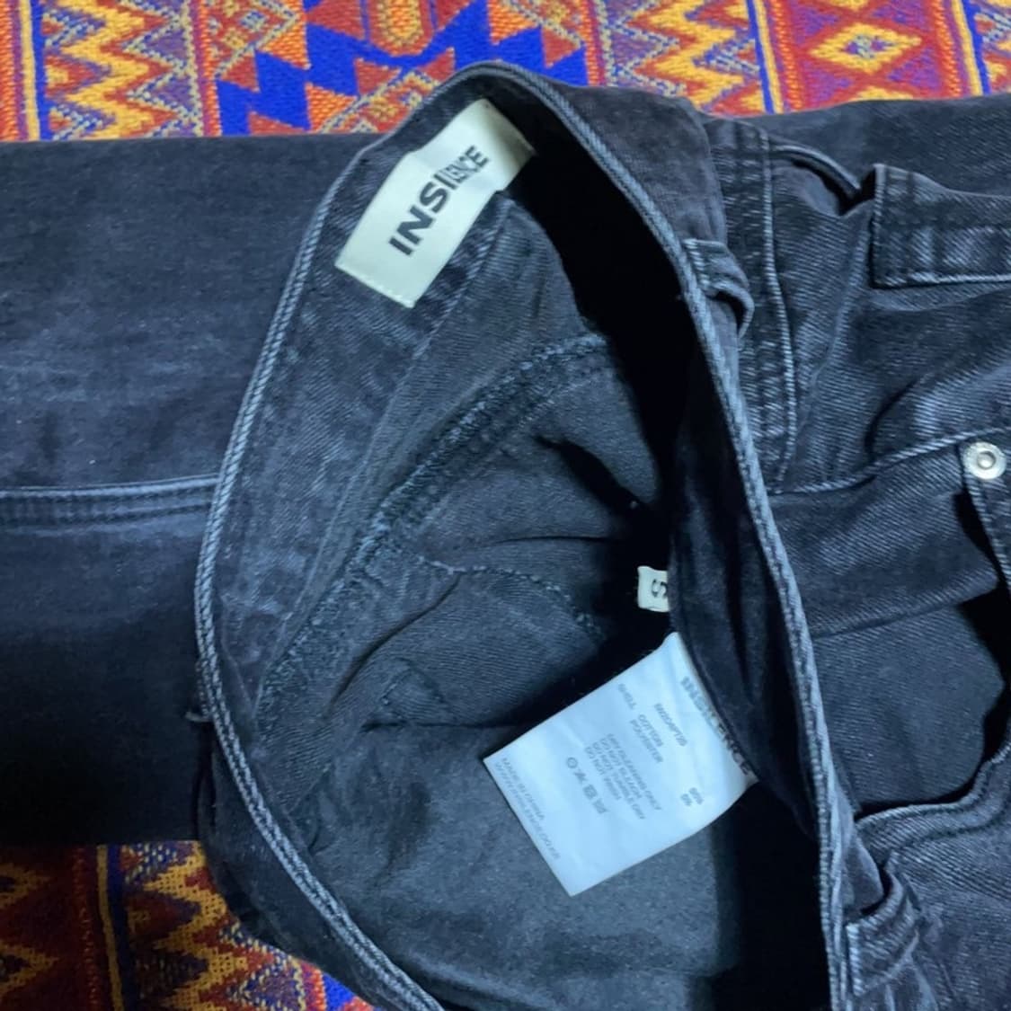 [29~30인치] 인사일런스 세미 플레어 흑청바지 상품이미지5