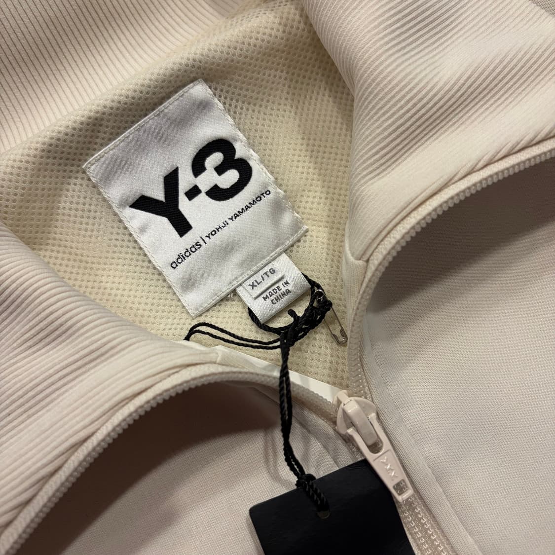 [XL] 18s 아디다스 Y-3 3선 트랙 스냅 자켓 아이보리 C908 상품이미지4