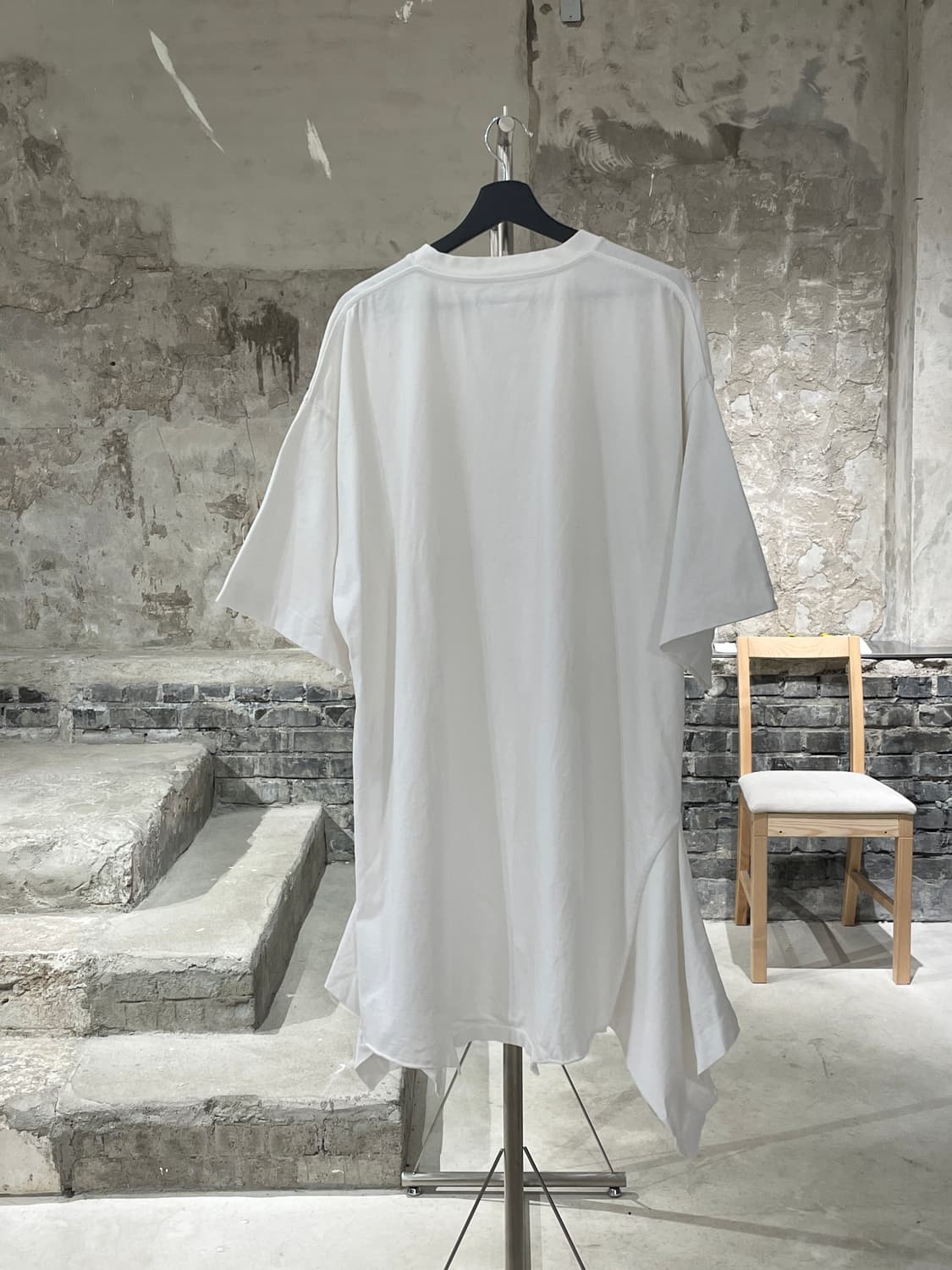 mm6 메종 마르지엘라 화이트 리버스 코튼 하프 롱 원피스 상품이미지6