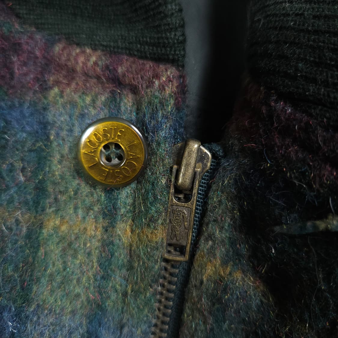 라코스테 울 체크 블루종  상품이미지4