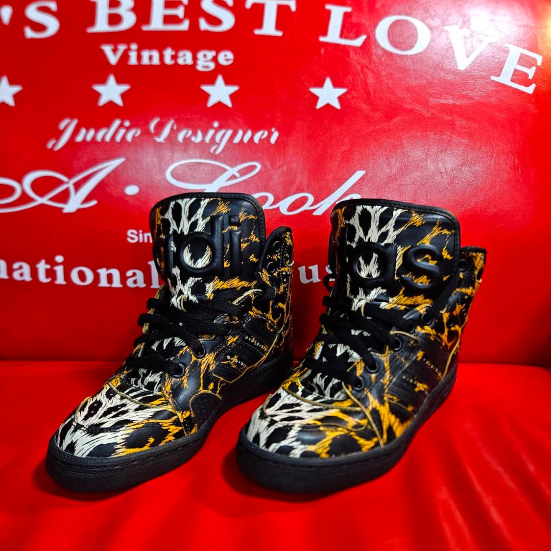 (미사용)아디다스 x 제레미스캇 레오파드 하이탑 스니커즈
 상품이미지2