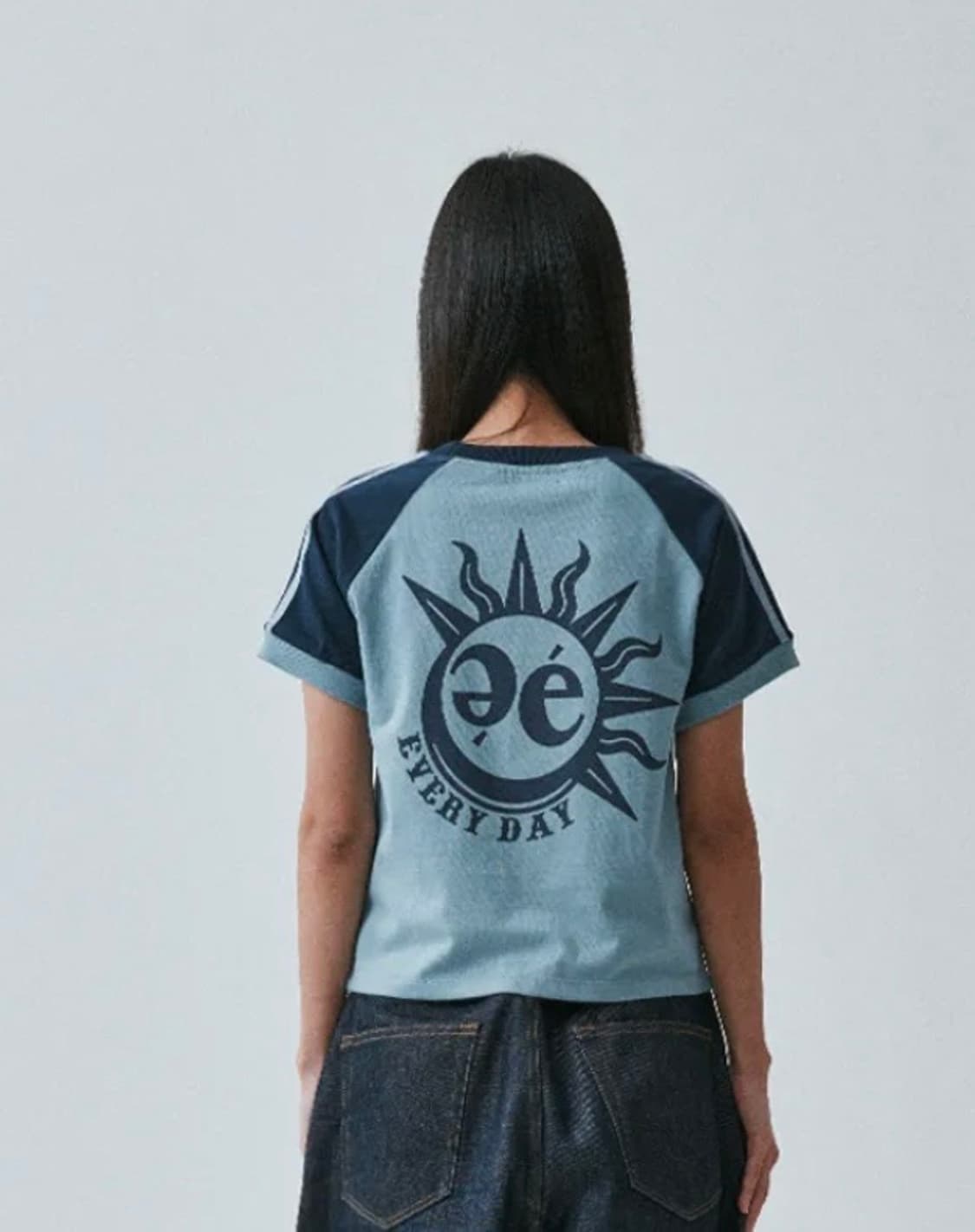 예예 나그랑 반팔티 (블루/네이비) 상품이미지1