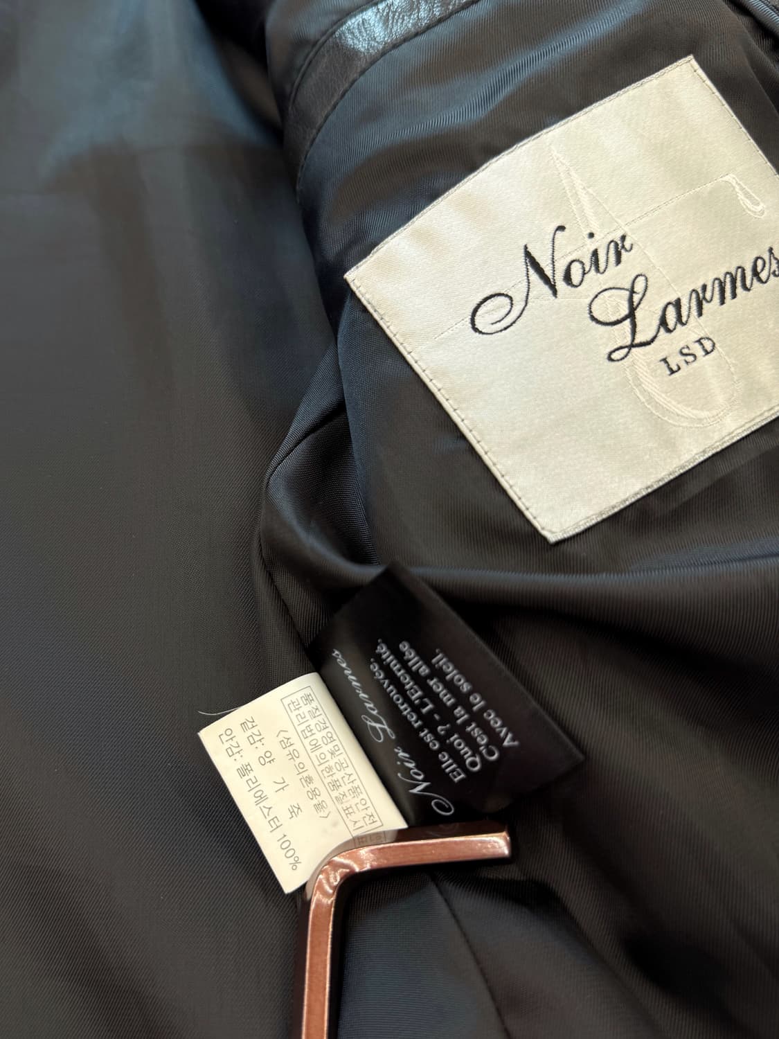 느와르 라르메스 양가죽 더블라이더 자켓 상품이미지8