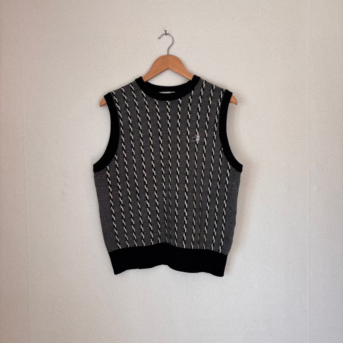 블랙앤화이트 골프 여성 L 니트 베스트 조끼 일본 수입 정품  상품이미지1
