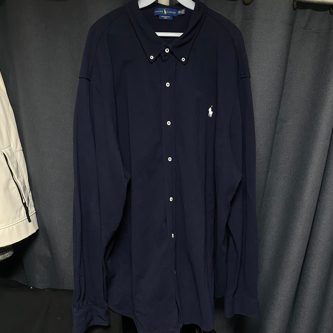폴로 랄프로렌 페더웨이트 메쉬 셔츠 네이비 4XL 상품이미지1