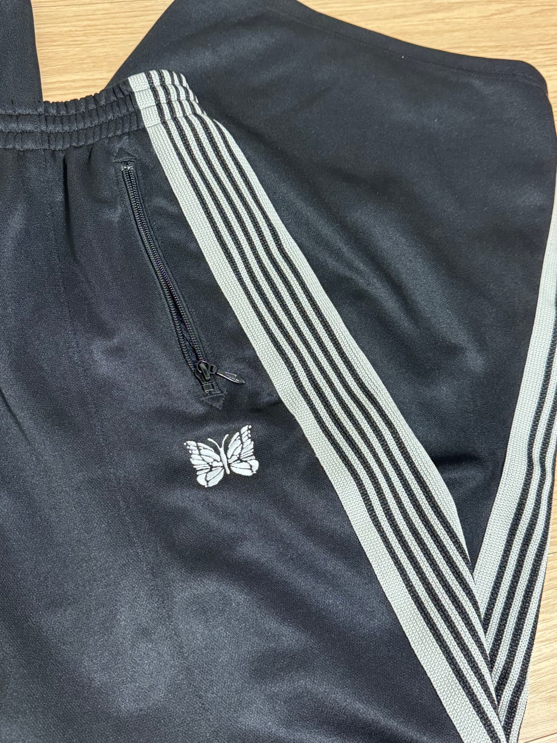 니들스 x LHP HD 폴리 스무스 트랙팬츠 블랙 화이트 S 상품이미지3