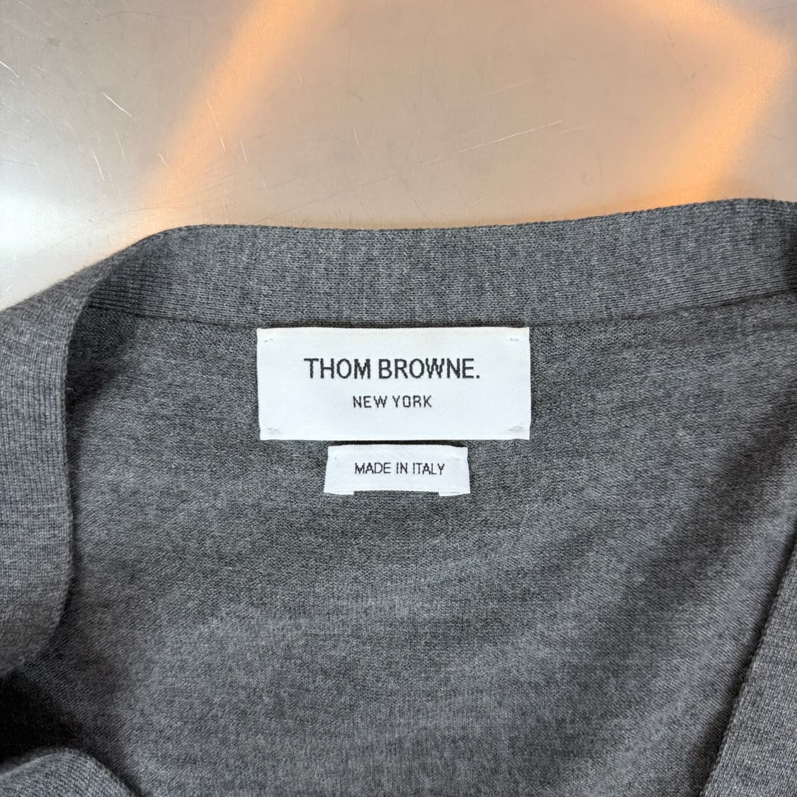 [리오브] 톰브라운 사선 완장 메리노 울 가디건 상품이미지4