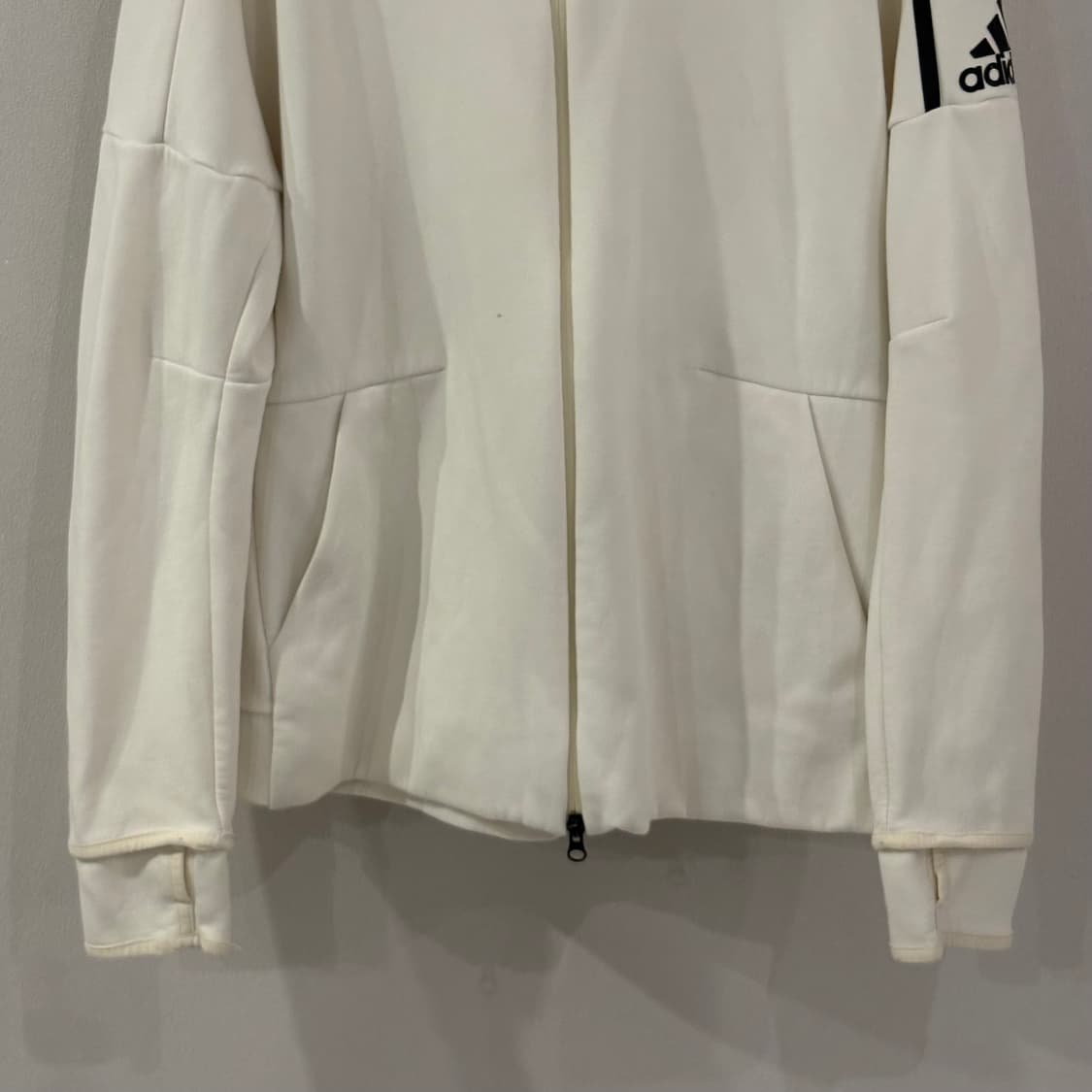 아디다스 후드집업 아이보리 2xl 상품이미지2