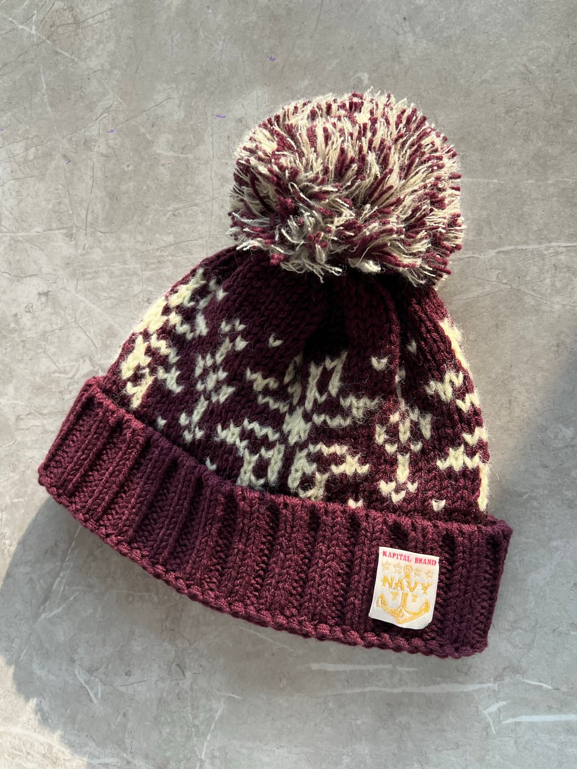 캐피탈 울 스노우 니트 방울 비니 상품이미지1