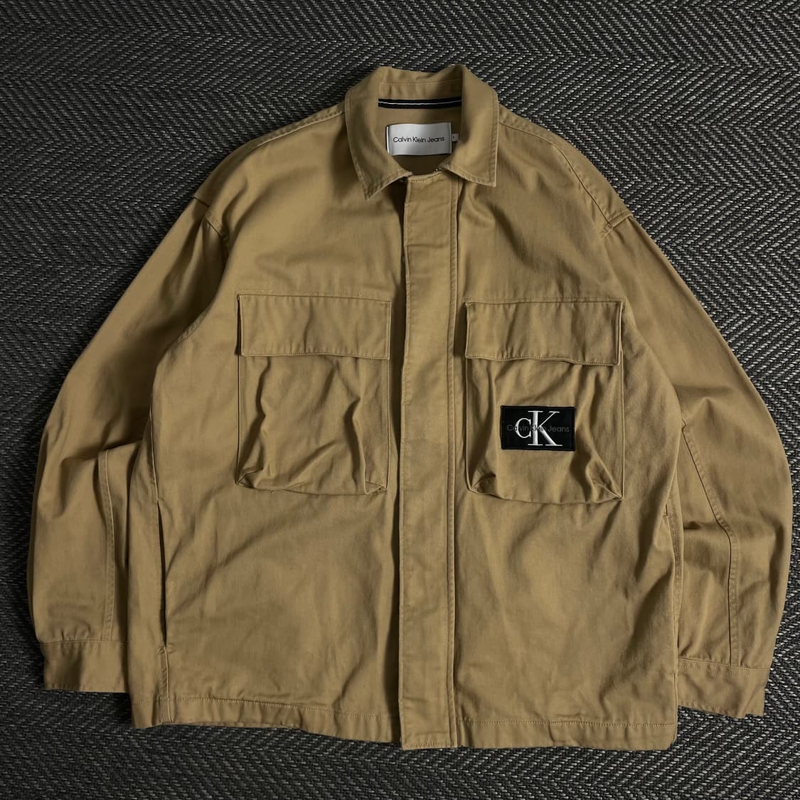 캘빈클라인 브라운 데님 포켓 워크 자켓y 3572 상품이미지2