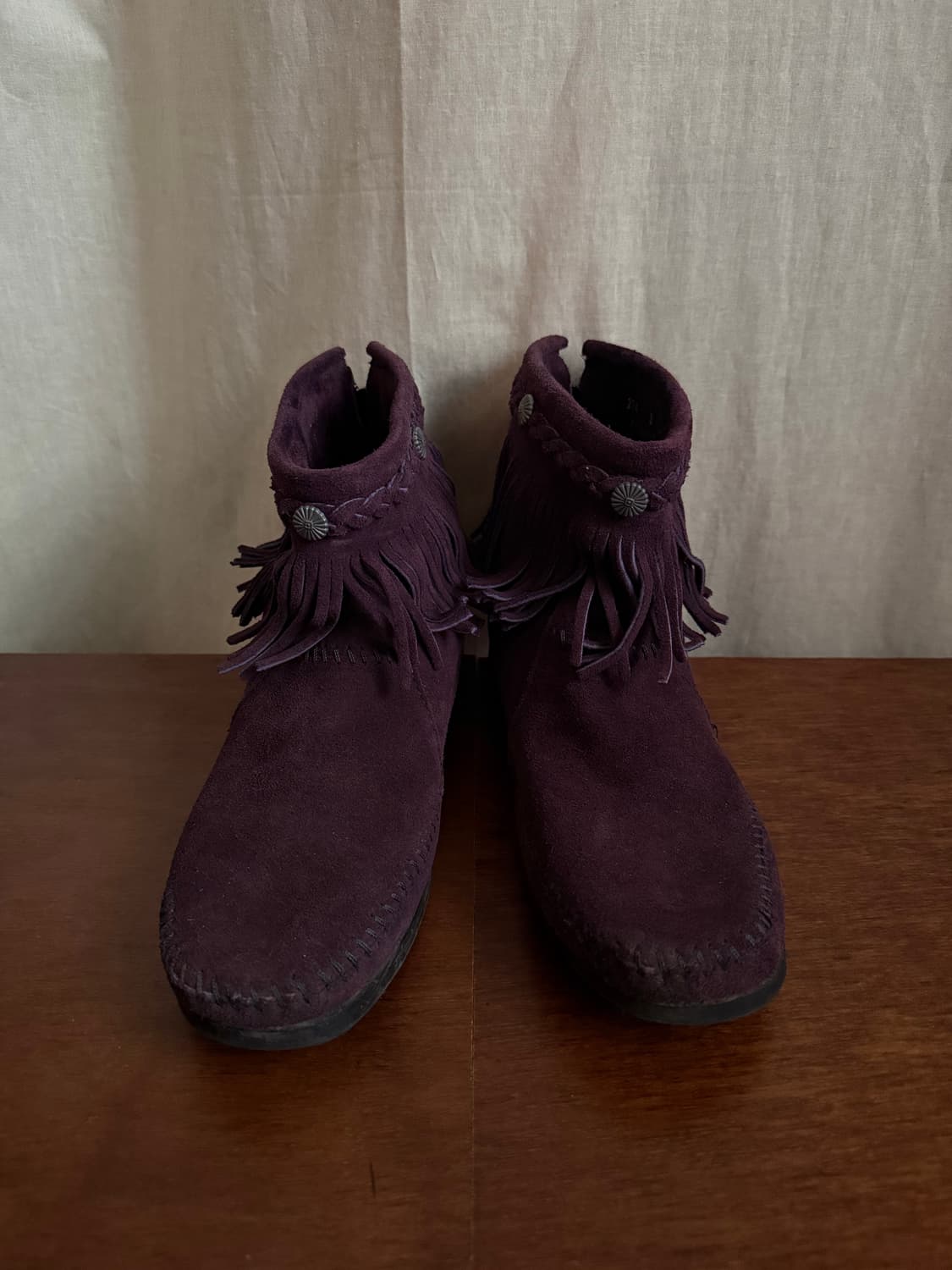 MINNETONKA fringe suede boots 상품이미지4
