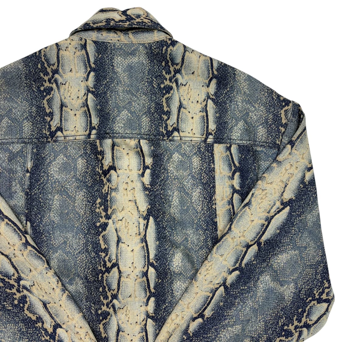 메종 미네드 머드 스네이크 데님 트러커 자켓 M 상품이미지5