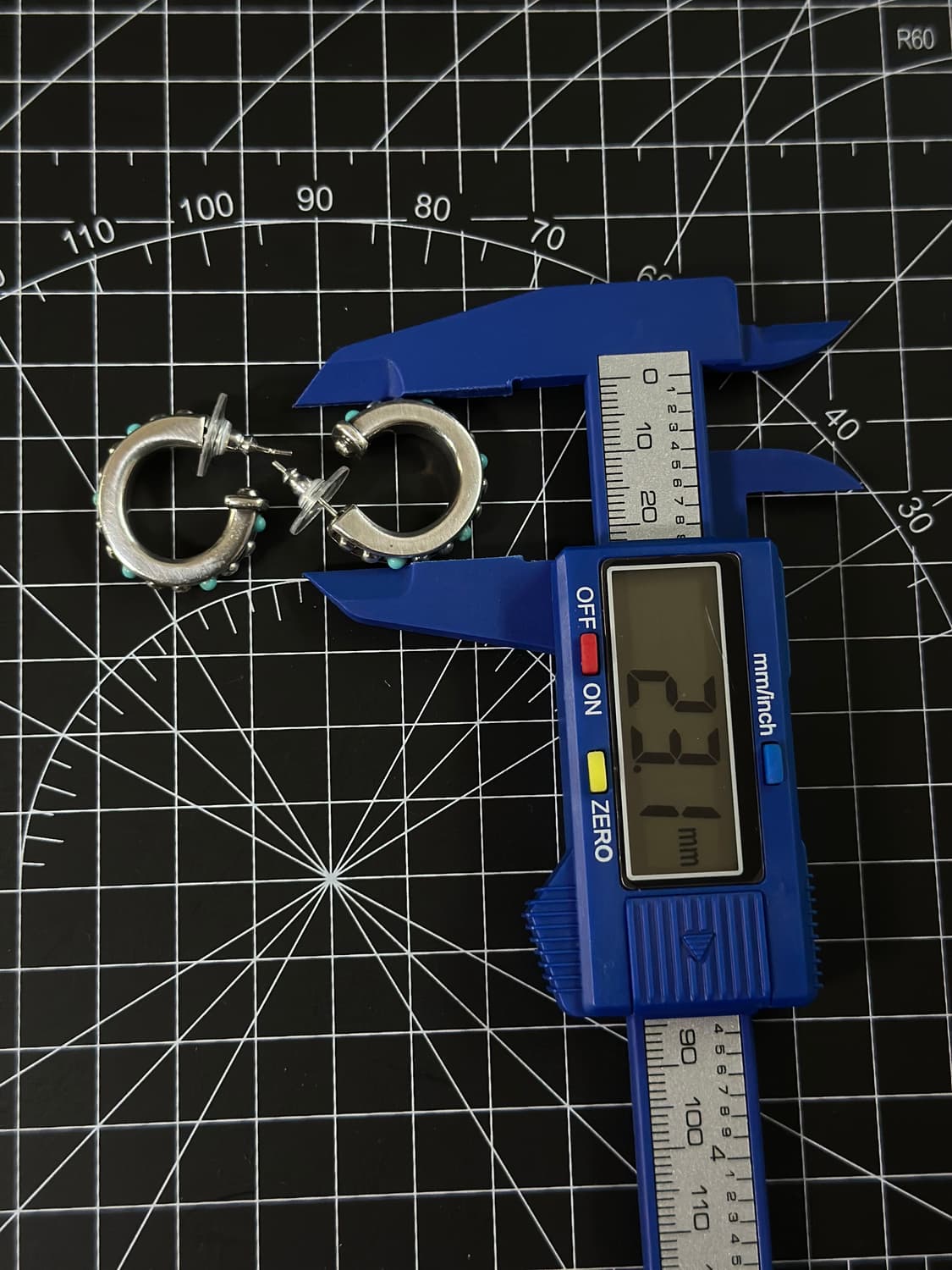 [네이티브 아메리칸]Zuni 터키석 비즈 이어링 상품이미지4