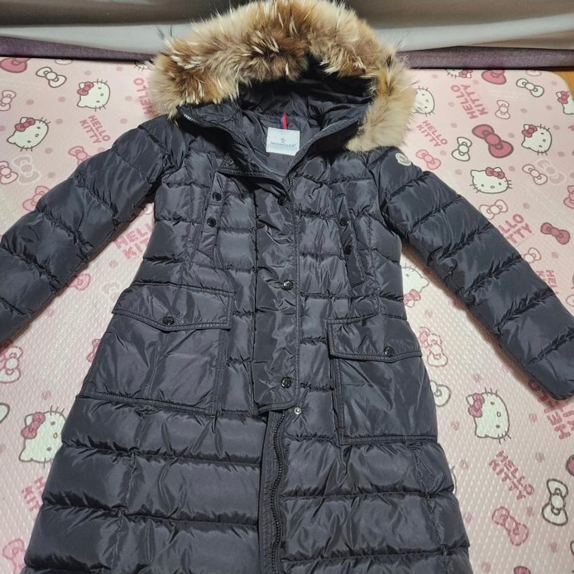 몽클레어 여성 롱패딩 블랙 0사이즈 상품이미지1