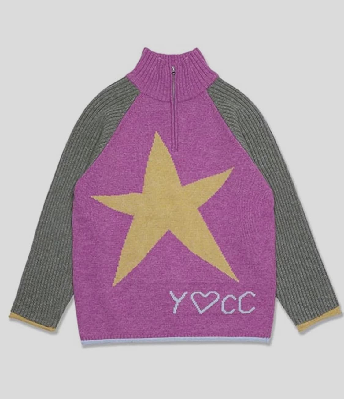 유쓰배쓰 스타집업 니트 M 상품이미지1