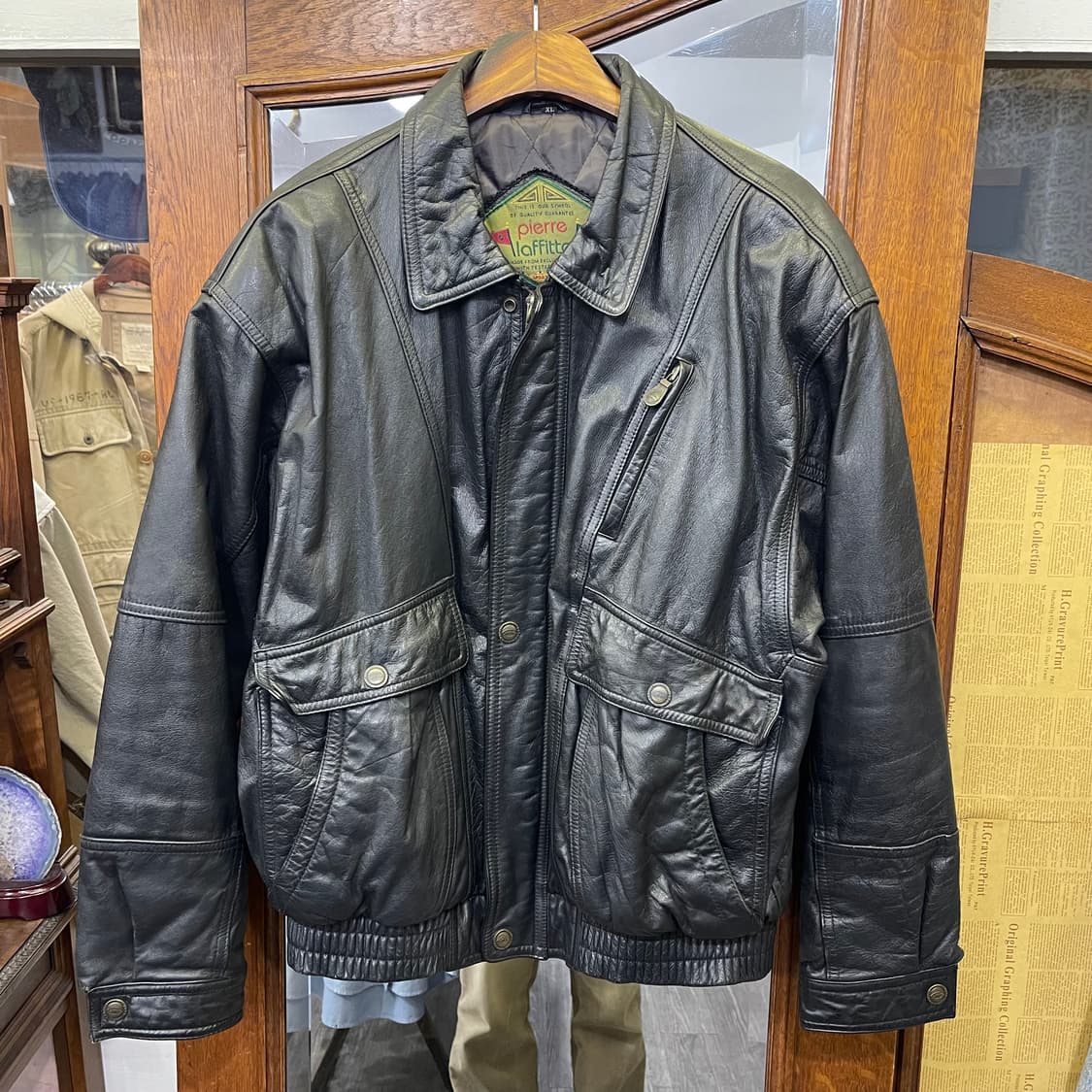 90's 빈티지 레더자켓 상품이미지1