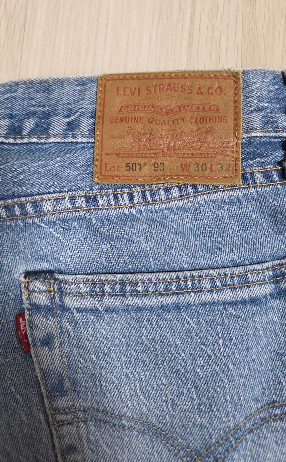 (착샷) 리바이스 501 93년 프리미엄  상품이미지5