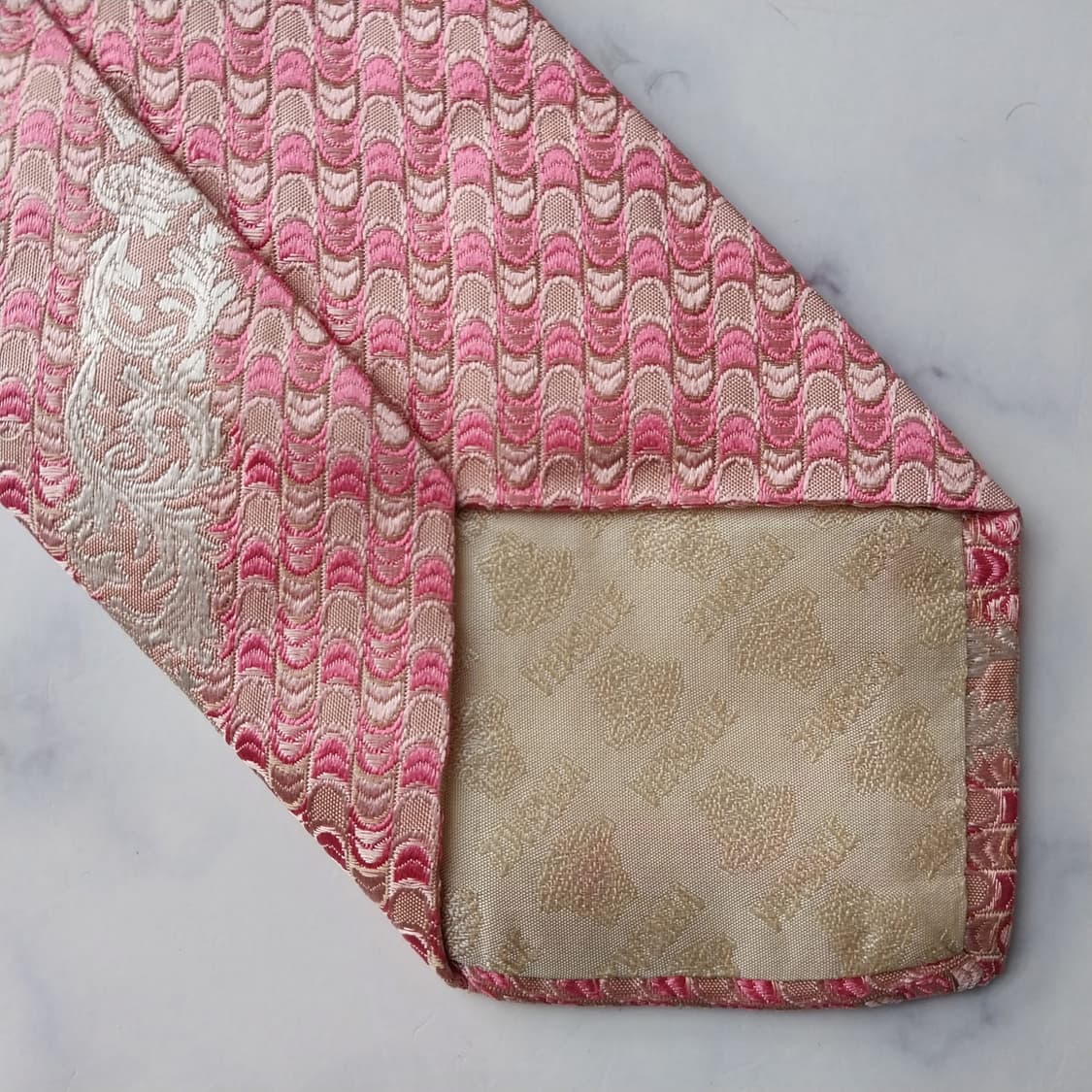 베르사체 실크 자카드 패턴 넥타이 9cm A~A+등급 K2101 상품이미지8