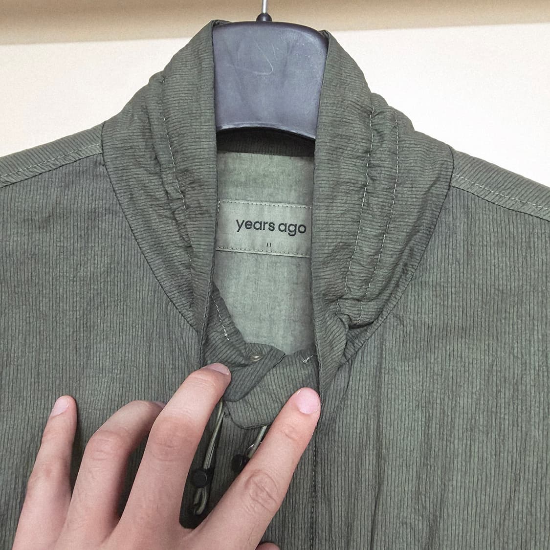 [2] 이얼즈어고 오버 다이드 에어 푸퍼 자켓 그린 올리브 yearsag 상품이미지2