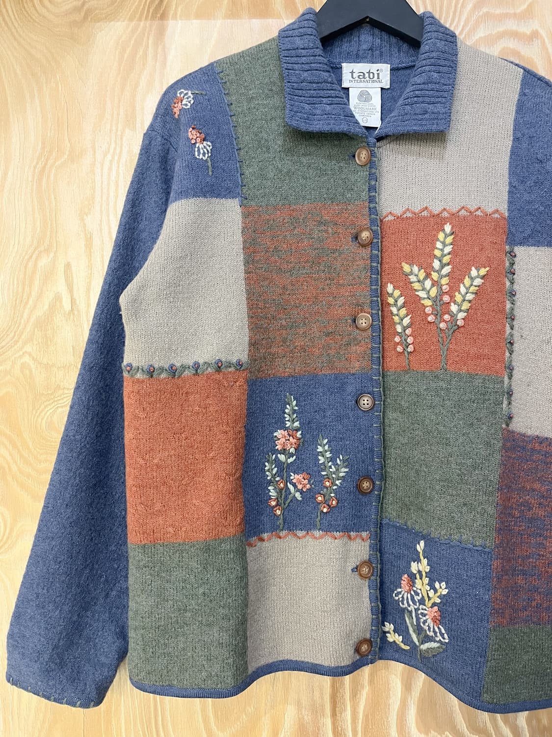 Tabi International 패치워크 울 가디건 상품이미지3