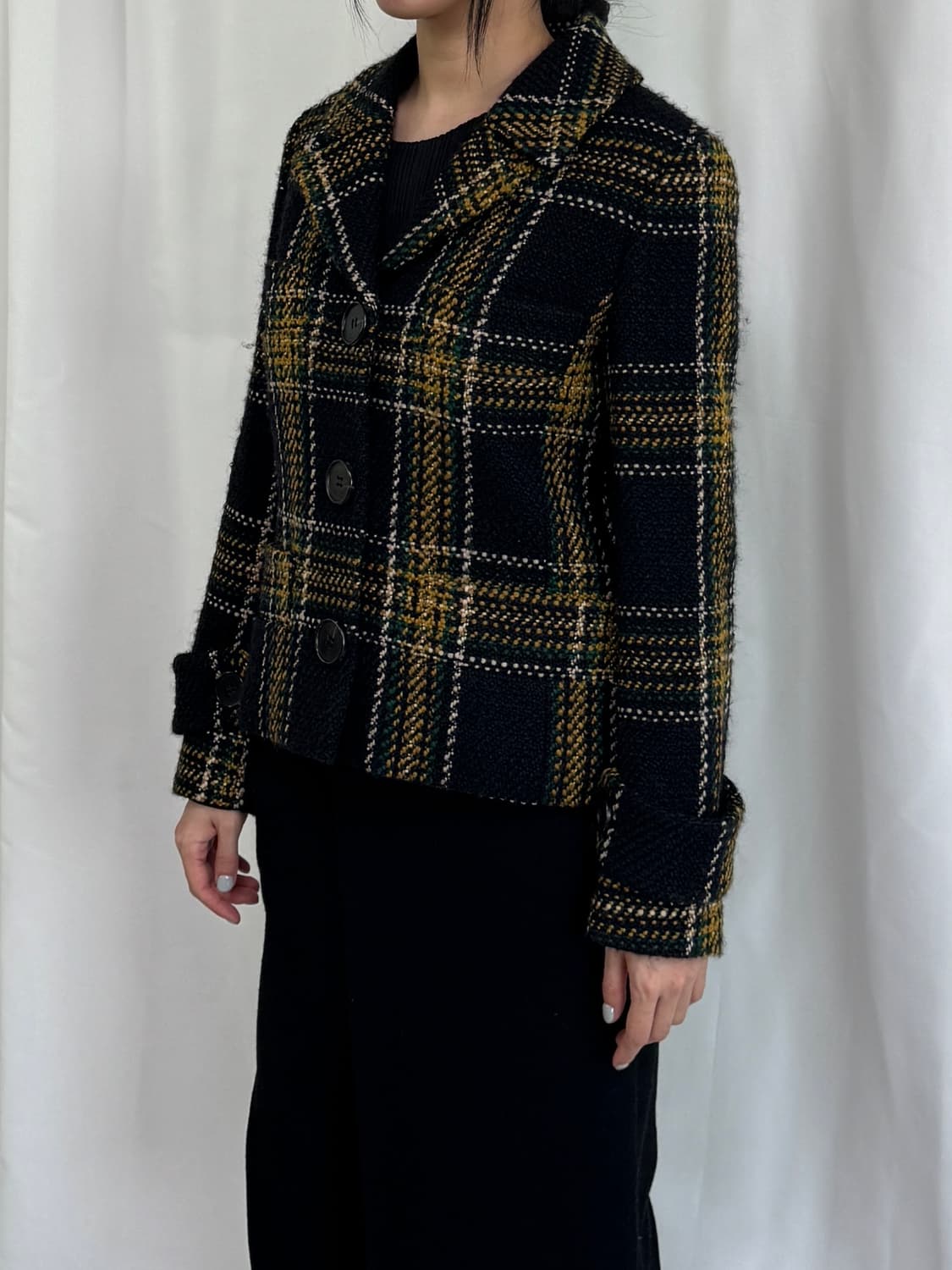 미스지 컬렉션 체크 자켓 상품이미지1